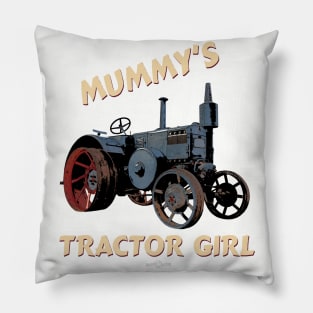 Mummy's tractor girl Pillow