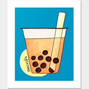 Boba milk tea with glasses Poster for Sale by c4k5llc