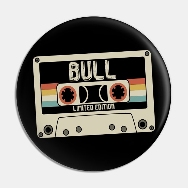 Bull - Limited Edition - Vintage Style Pin by Debbie Art