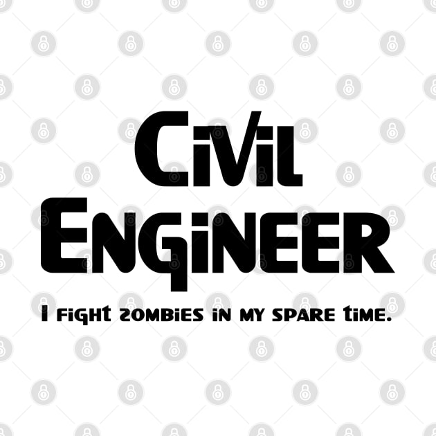 Civil Engineer Zombie Fighter by Barthol Graphics