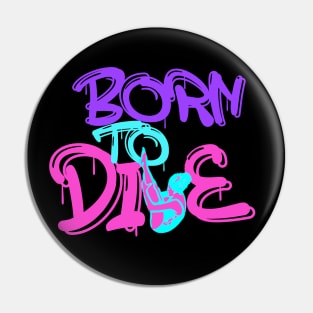 Funny Springboard Diving Quote Girls Diver Gift Pin