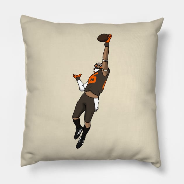 catch of the year from njoku Pillow by rsclvisual