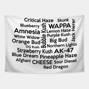 Weed Strains Tapestry