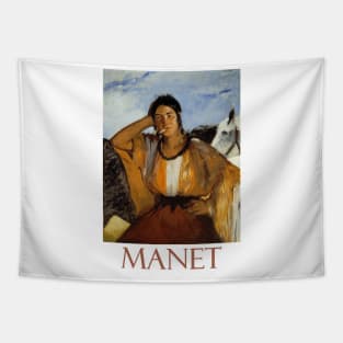 Gypsy with a Cigarette by Edouard Manet Tapestry