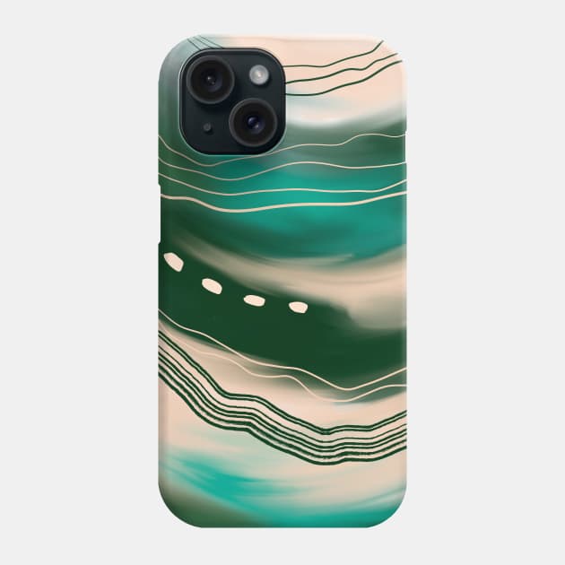 Abstract Green Phone Case by Gush Art Studio 1