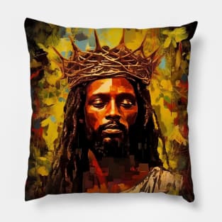 African American Art Black Jesus Christ Pillow