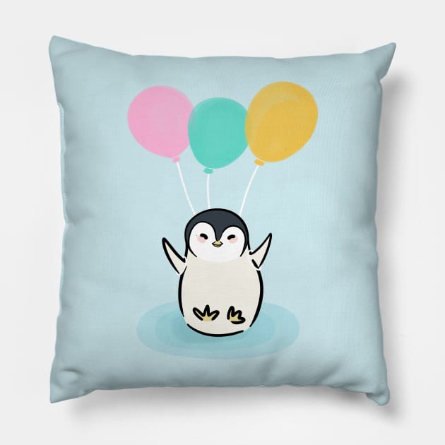 Flying Penguin Pillow by Genesis