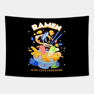 Ramen Is My Love Language Tapestry