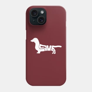 Dachshund Love (White) Phone Case