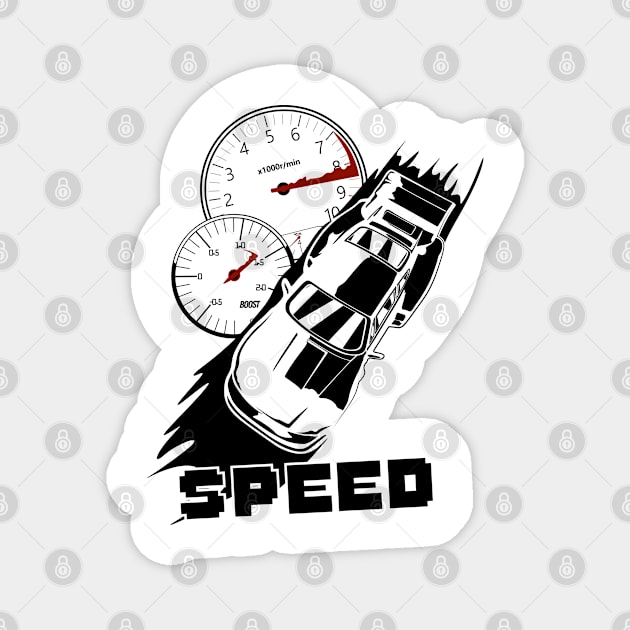 Porsche Racing speed Magnet by dygus