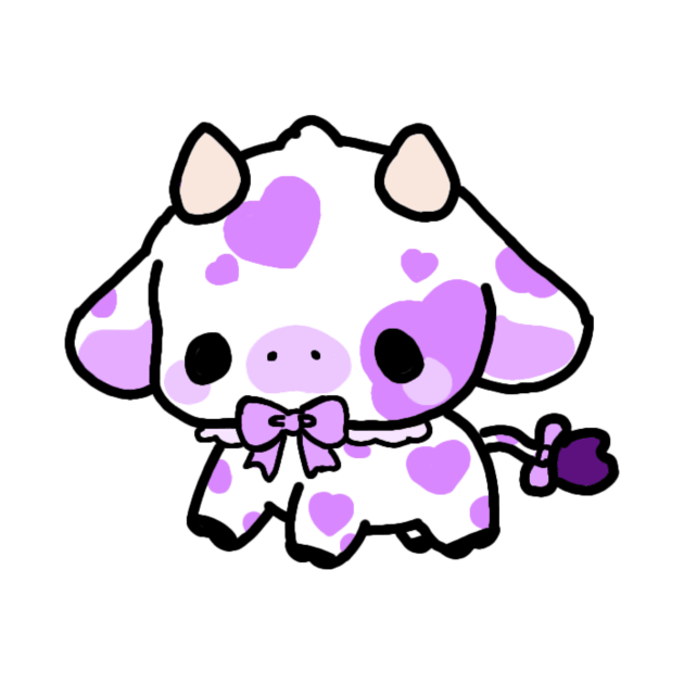 Lavander cow by Chaosdesigns 