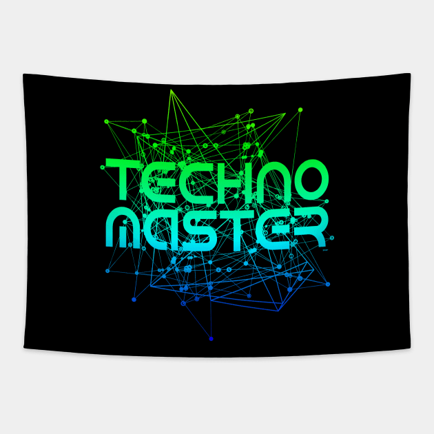 Techno Master EDM Music Festival Tapestry by shirtontour