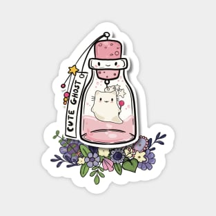 Potion Magic, Potion Ghost, Ghost Cat, Spooky Alchemy, Potion Master Magnet