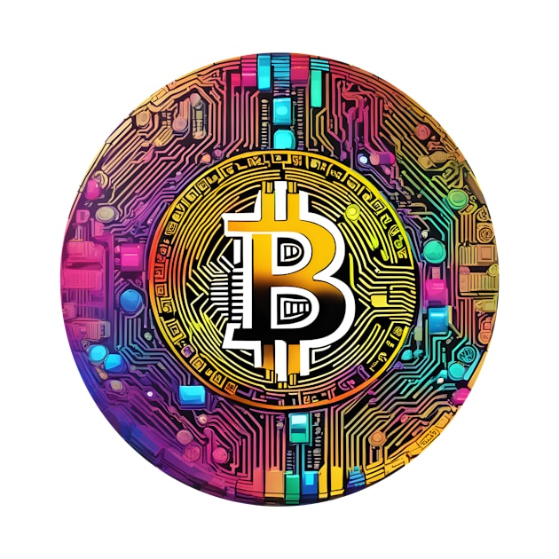 Bitcoin colorful by Creativeoptimize