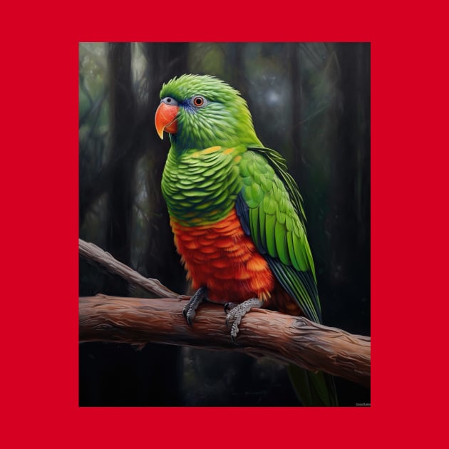 Oil Paint Hyperrealism: Amazing Zoo Coconut Lorikeet by ABART BY ALEXST 