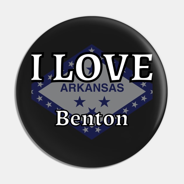 I LOVE Benton | Arkensas County Pin by euror-design