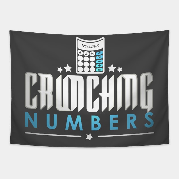 Crunching numbers Tapestry by artsytee