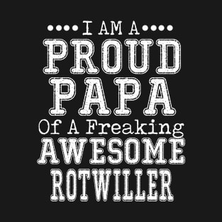 Proud Dad of an Awesome Corgi T-shirt Dog Dad Father's Day ROTWILLER T-Shirt