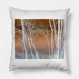 Lake Michigan Through the Trees Pillow