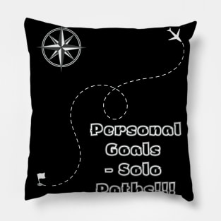 Personal Goals, solo paths Pillow