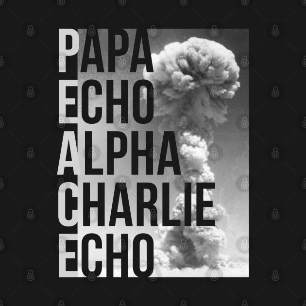 Peace - Papa Echo Alpha Charlie Echo by Save The Thinker