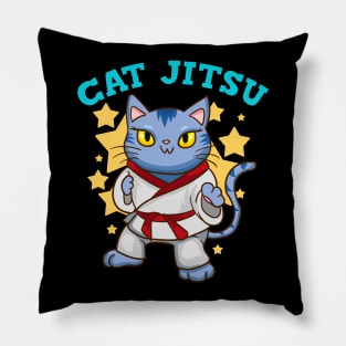 MMA Karate Cat Kitten Martial Arts Jujutsu Pillow