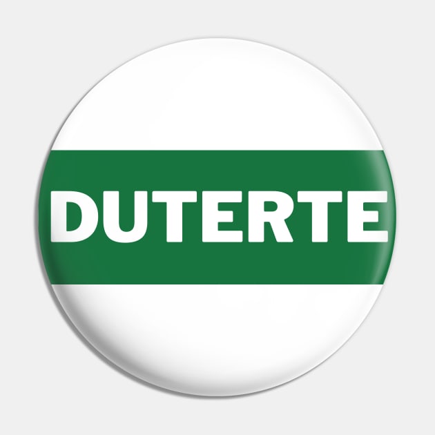 Green Duterte Surname Pin by aybe7elf