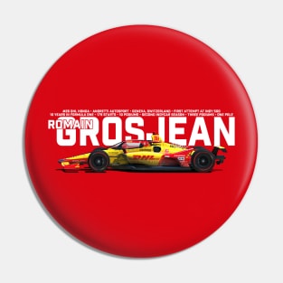 Romain Grosjean 2022 (white) Pin