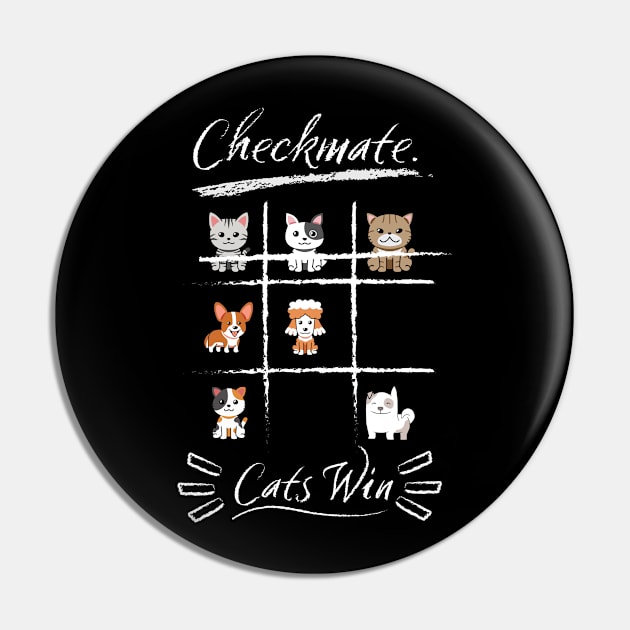 Checkmate. Cats Win Pin by AbsZeroPi