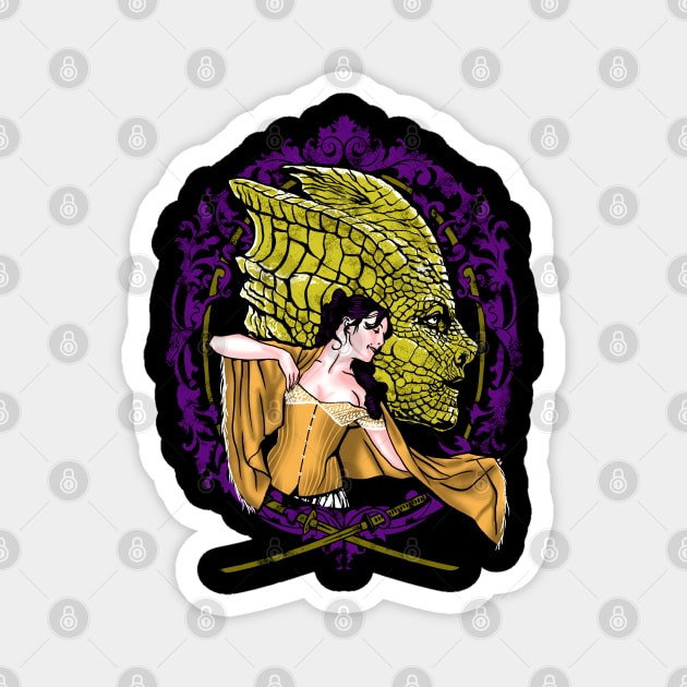 Madame Vastra and Jenny Magnet by zerobriant