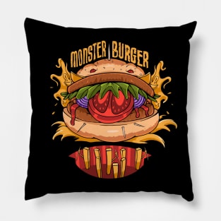 Monster Burger v2 Pillow