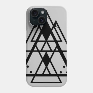 Triangles art, sacred geometry Phone Case