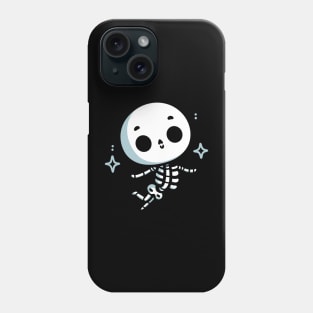 Cute Skeleton Dancing Happily | Cute Skeleton in Kawaii style | Halloween Costume Phone Case