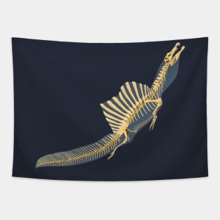 Spinosaurus Aegyptiacus (skeleton and silhouette surfacing) Tapestry