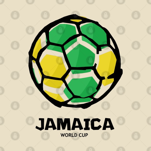 Jamaica Football Country Flag by KewaleeTee