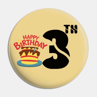 happy birthday 3th Pin