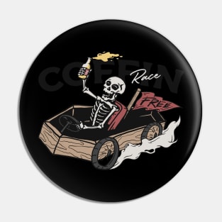 Coffin Race Pin