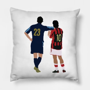 Iconic Milan Derby Rui Costa & Marco Materazzi Pillow