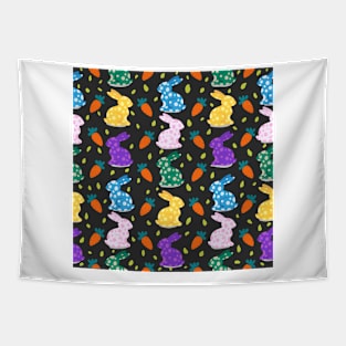 Polka Dots Rabbits Tapestry