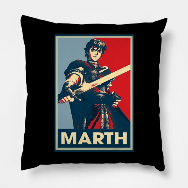 Legendary Heroes Unite Embrace the Fire Emblem Saga with Iconic Characters on this Epic Game Pillow by Kisos Thass