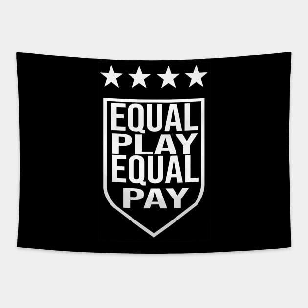 USWNT Equal Play Equal Pay Tapestry by Hevding