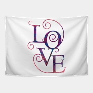 Love Lettering Design Tapestry