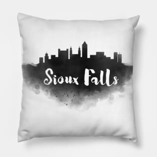 Sioux Falls watercolor Pillow