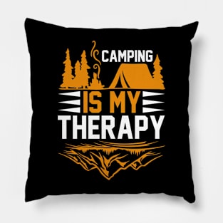 Camping Is My Therapy T Shirt For Women Men Pillow