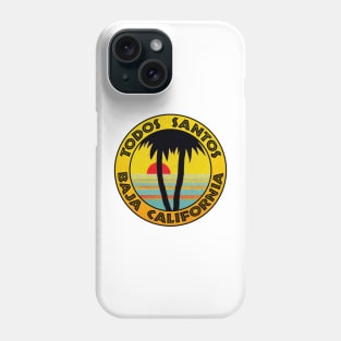 Surf Todos Santos Mexico Surfing Baja California Sur Vintage Phone Case