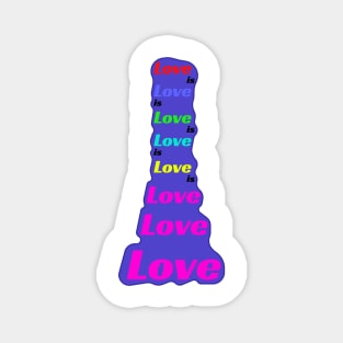 Love is Love is Love.... (On Blue) Magnet