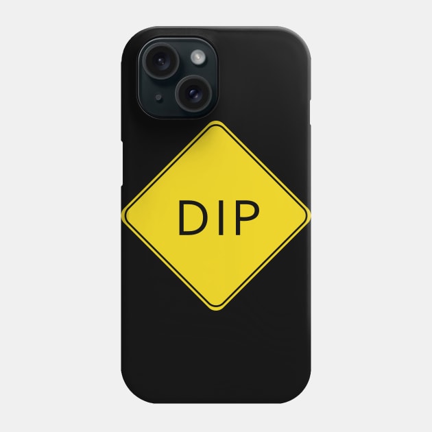 Caution Road Sign Dip Phone Case by shanestillz