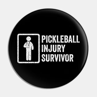 Pickleball injury survivor Pin