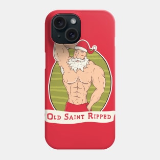 Old Saint Ripped | Buff Santa Phone Case