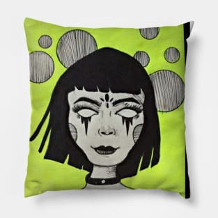 Curious Girl Pillow